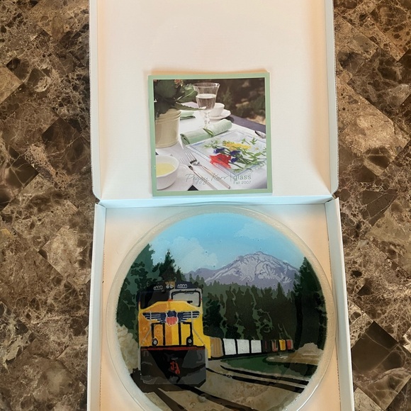 Peggy Karr Handmade Multicolored Glass Plate - Picture 2 of 5